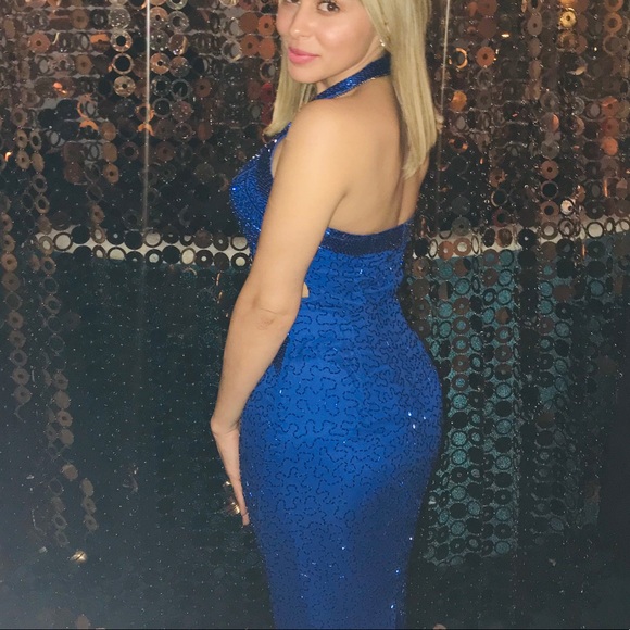 Glamorous Cobalt Blue Gown 🤩💎 - Picture 3 of 5